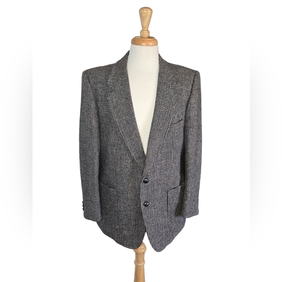 Harris Tweed 44 S Academia Quiet Luxury Blazer Jacket Coat Grad Wedding - Picture 2 of 14